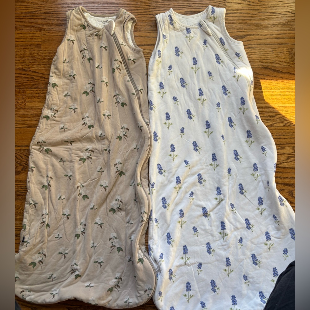 Kyte Baby Sleep Bags Magnolia and BlueBonnet Medium